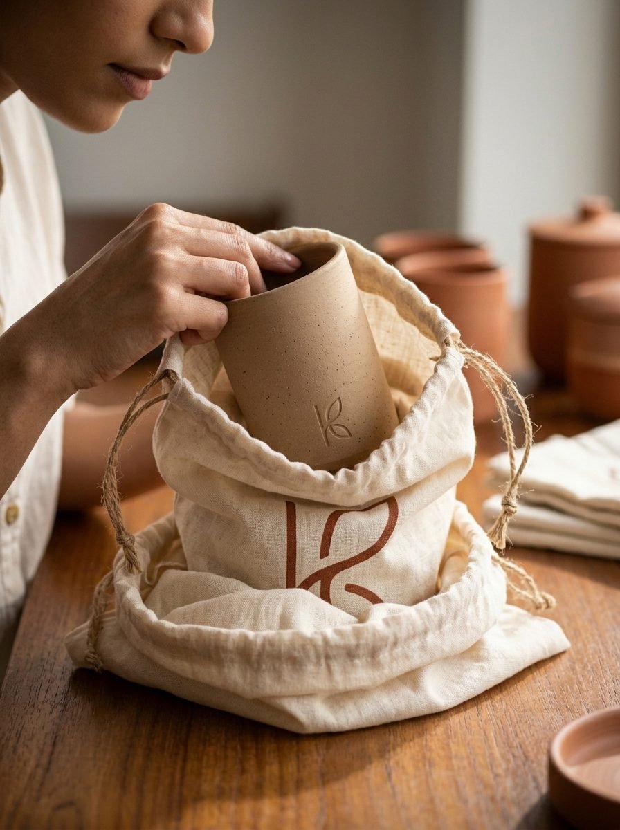 Cotton_muslin_drawstring KL-KT-007 Image 7