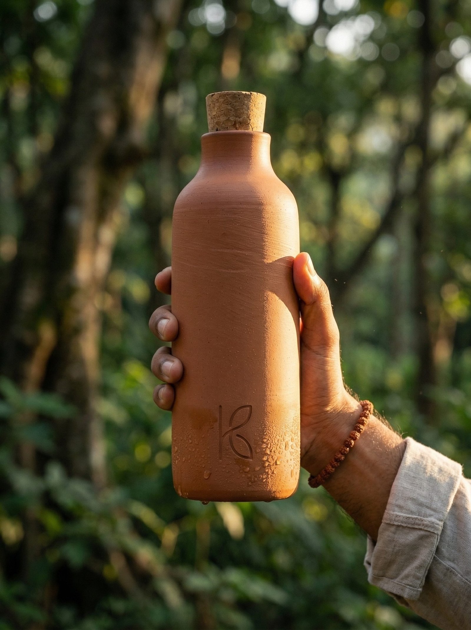 KL-DW-001-Clay Water Bottle – 500 ml-Image 4