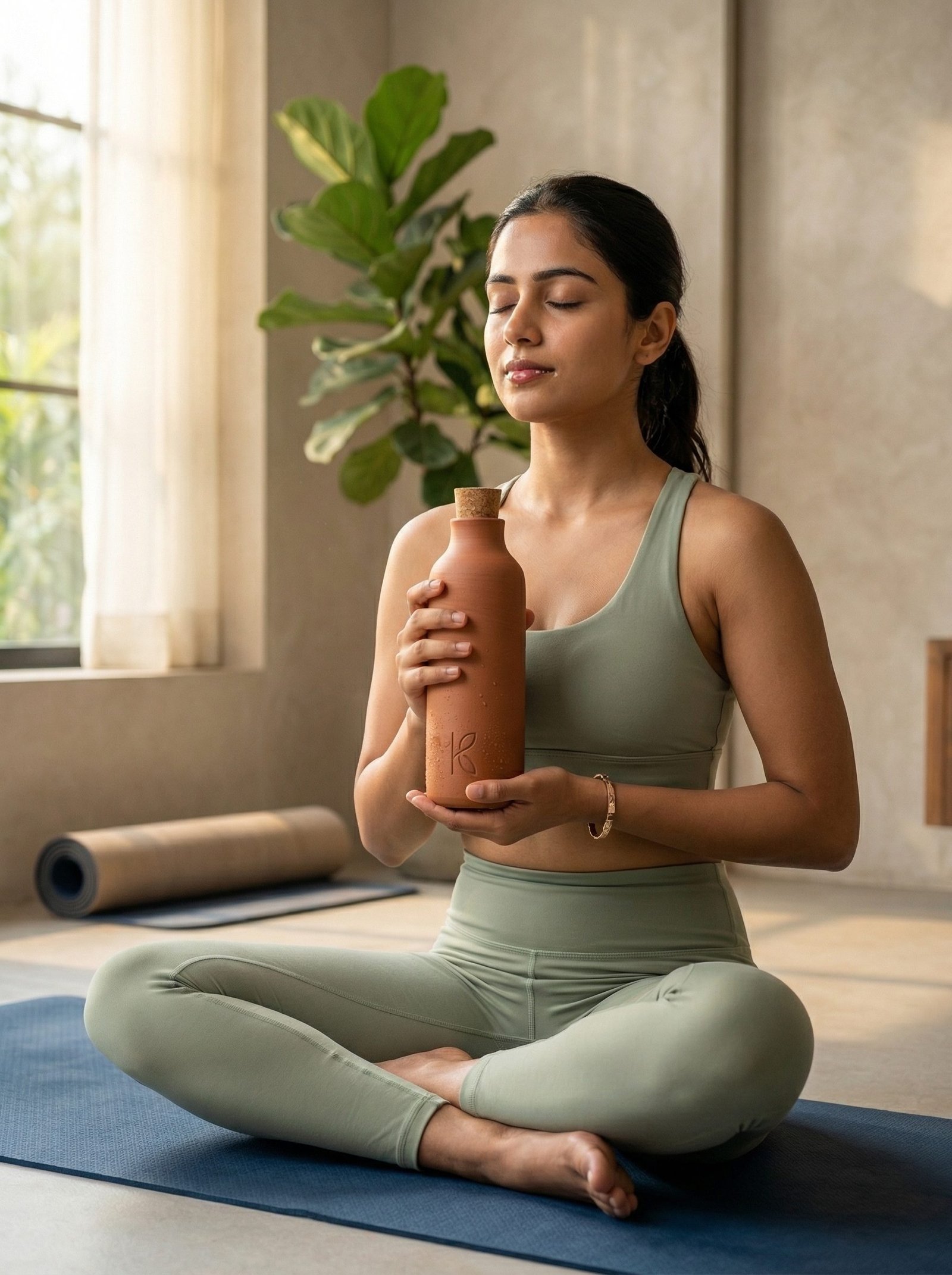 KL-DW-001-Clay Water Bottle – 500 ml-Image 7