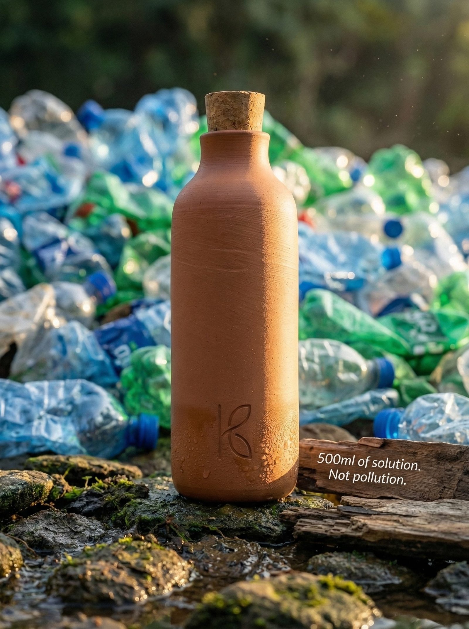 KL-DW-001-Clay Water Bottle – 500 ml-Image 8