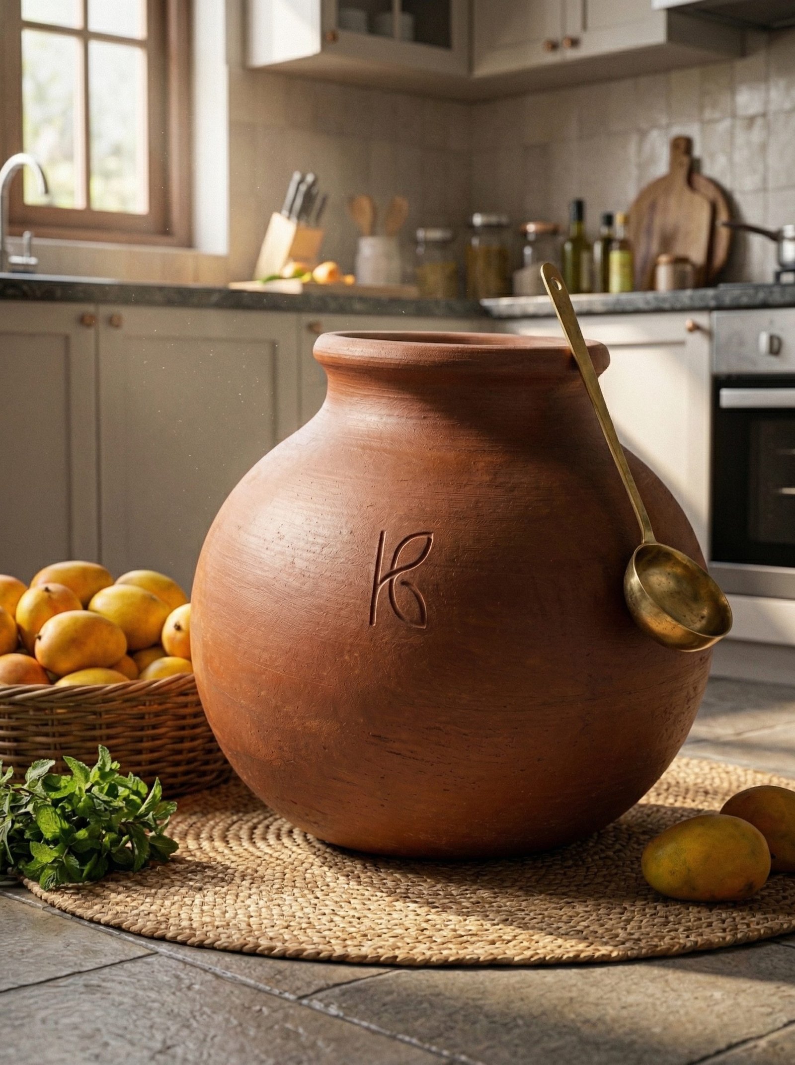KL-DW-006-Clay Water Pot (Ghada) – 5 L-Image 2