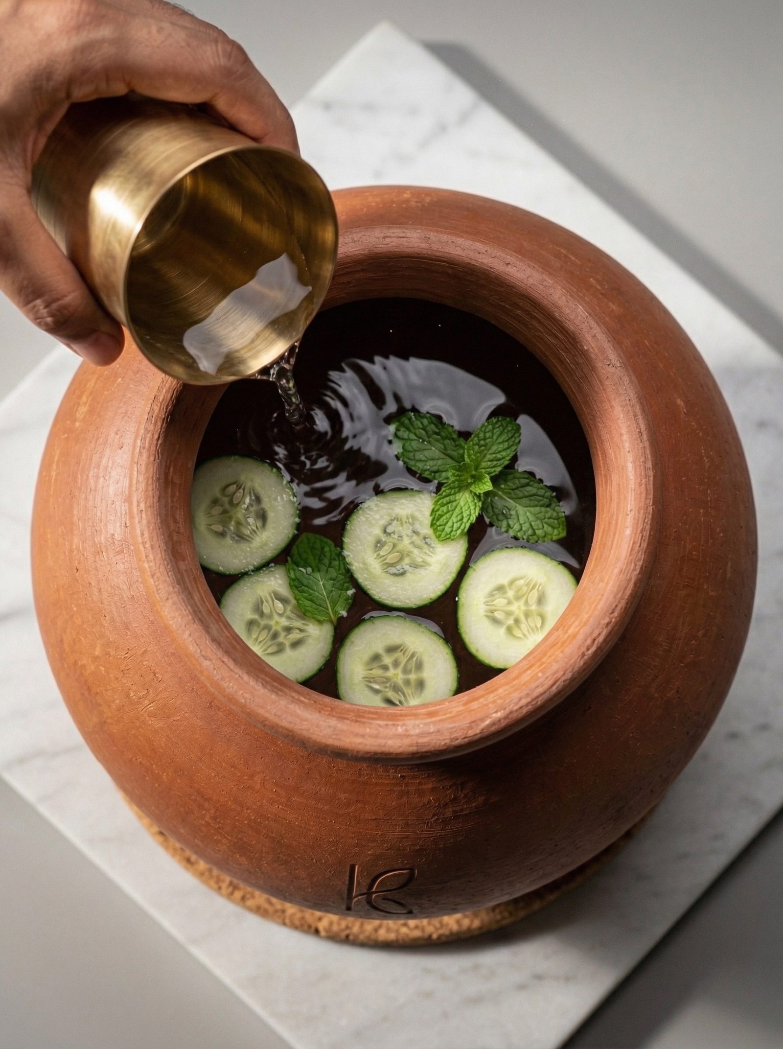 KL-DW-006-Clay Water Pot (Ghada) – 5 L-Image 3