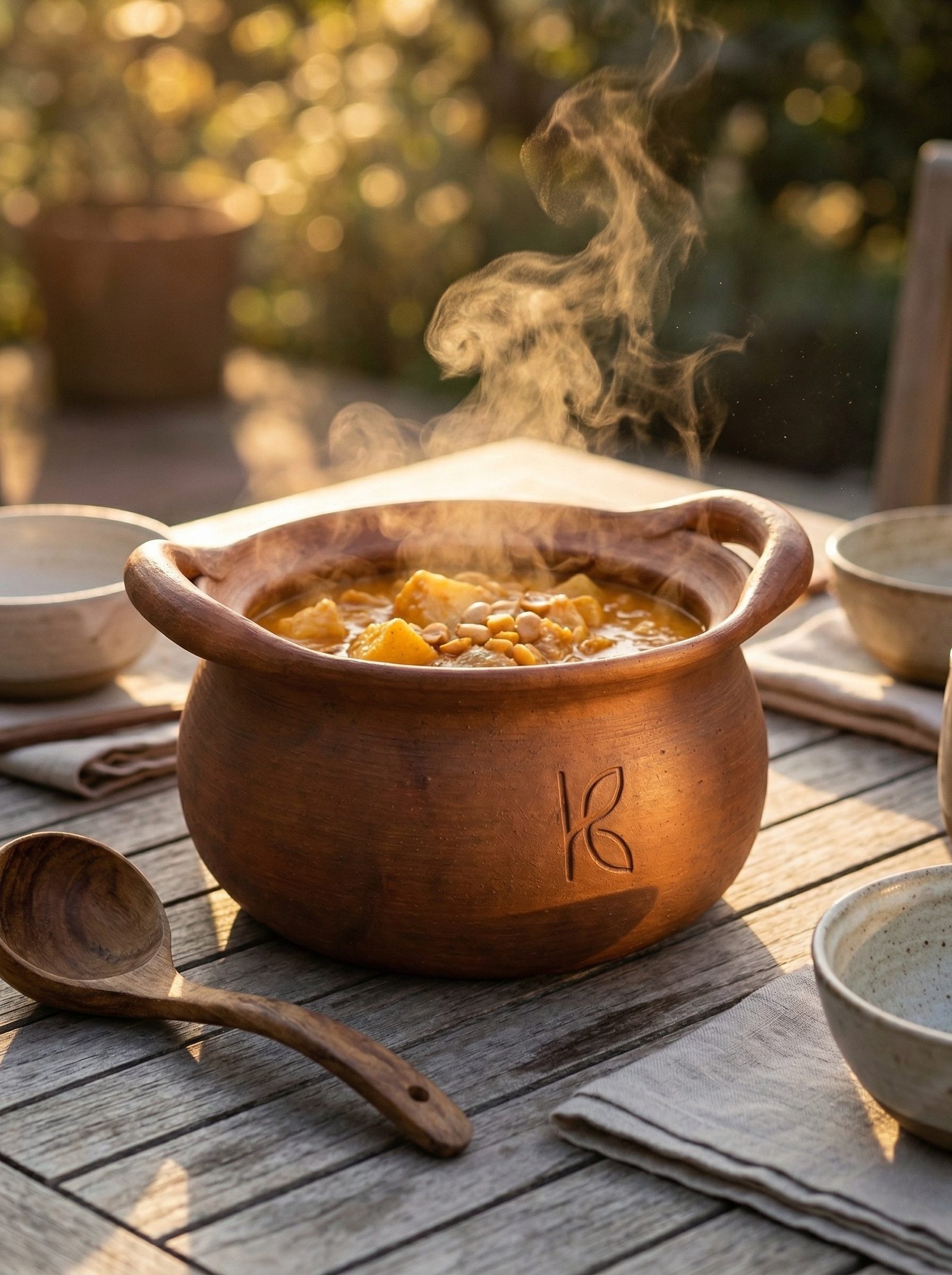 KL-SW-006-Clay Kadhi : Gravy Serving Dish-Image 1