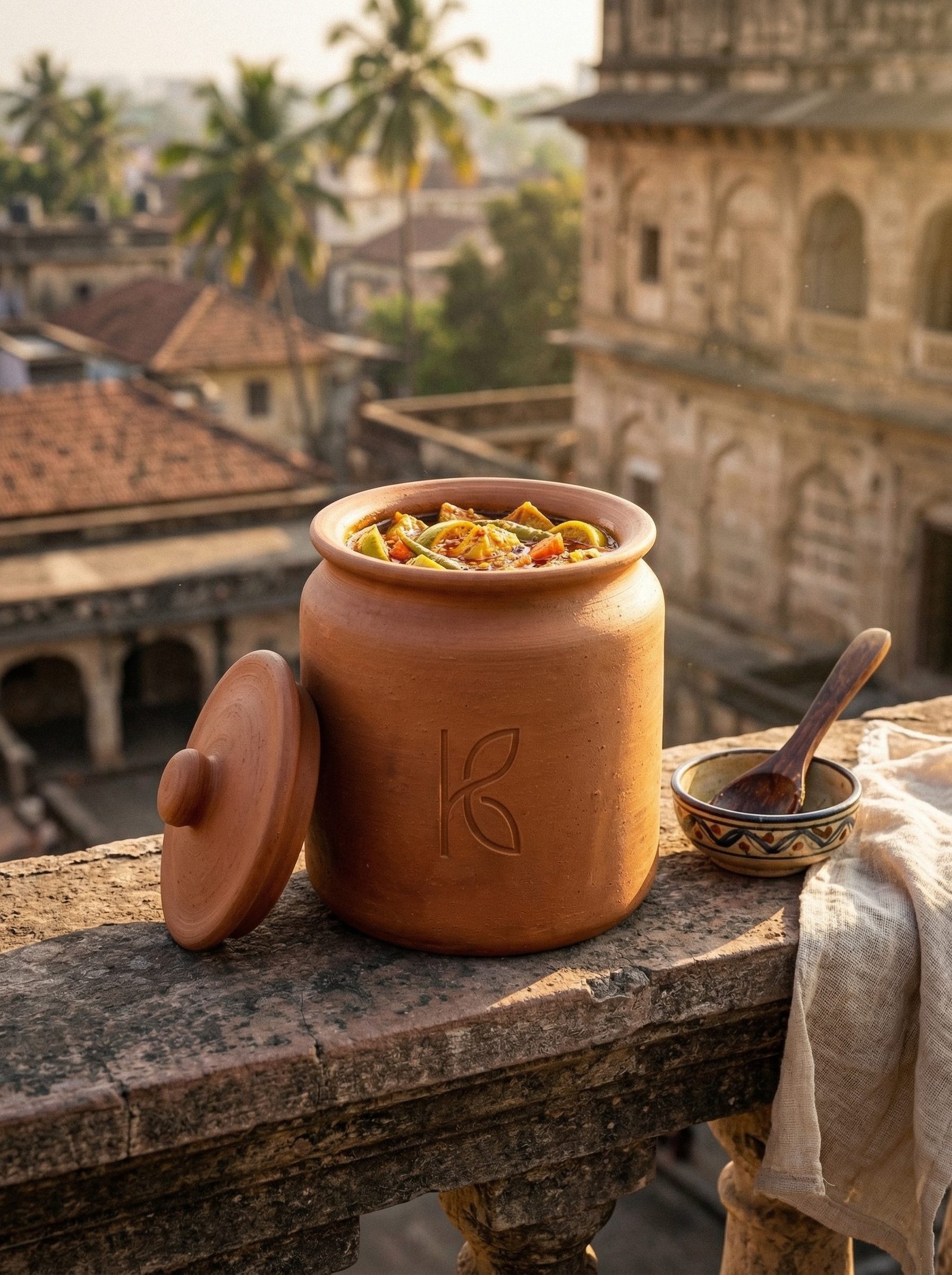 KL-SW-008-Clay Pickle Jar – 1 L-Image 5