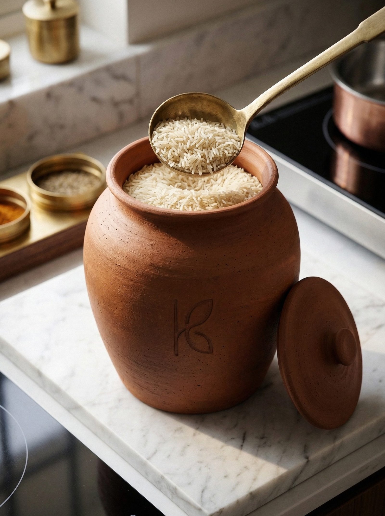 KL-SW-009-Clay Pickle : Storage Jar – 3 L-Image 2