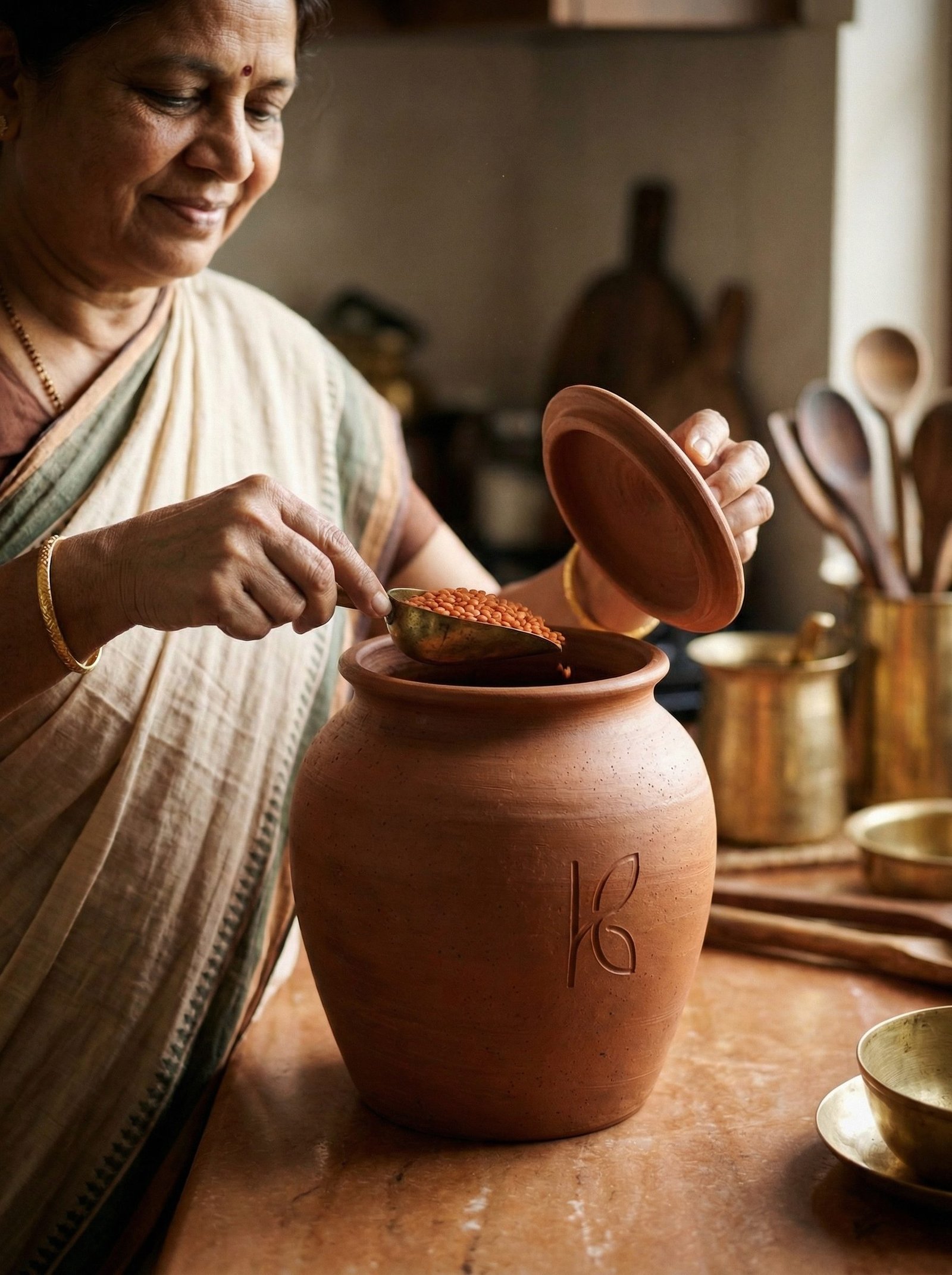 KL-SW-009-Clay Pickle : Storage Jar – 3 L-Image 8